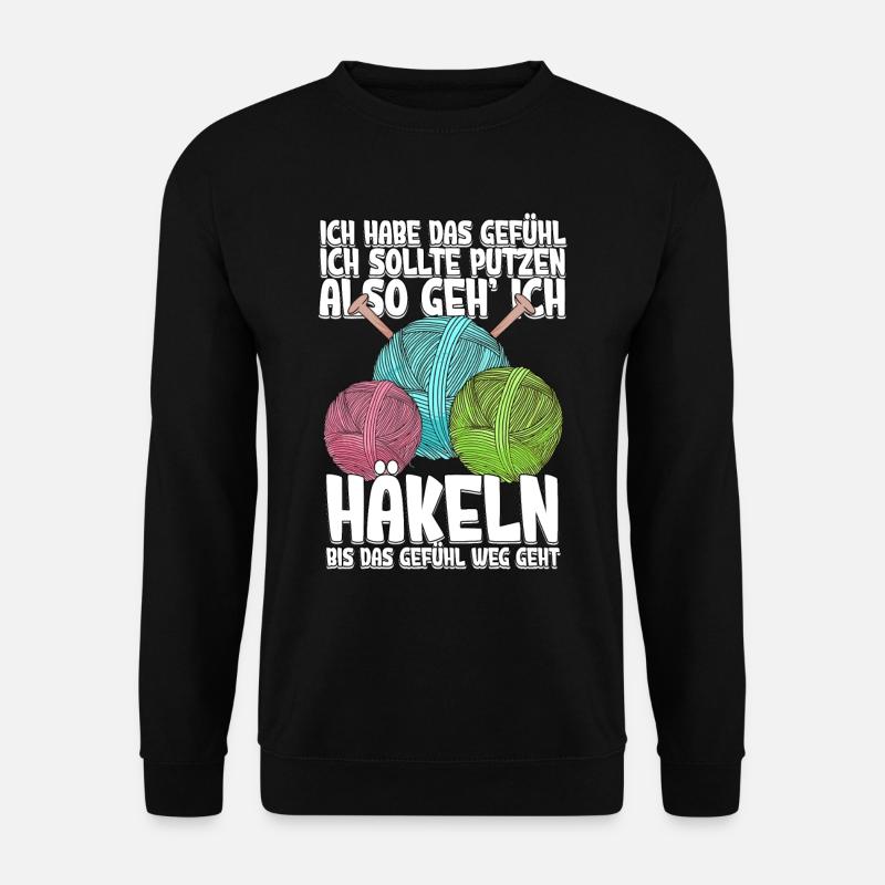 Häkeln - Unisex Pullover - Schwarz