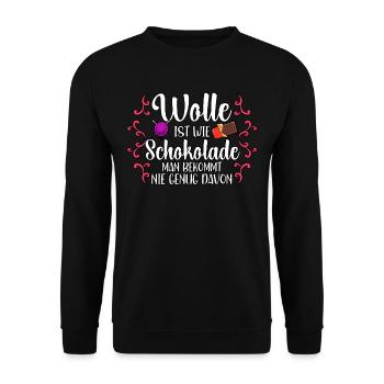Häkeln - Unisex Pullover - Schwarz - Vorne - Alina (178cm) & Michal (187cm)