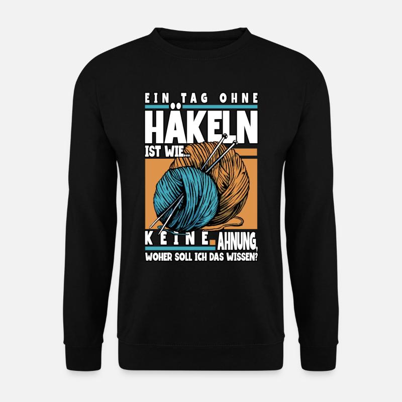 Häkeln - Unisex Pullover - Schwarz