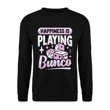 Bunco - Unisex Sweatshirt - black - Front - Alina (178cm) & Michal (187cm)