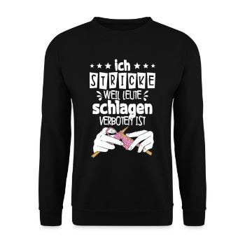 Häkeln - Unisex Pullover - Schwarz - Vorne - Alina (178cm) & Michal (187cm)