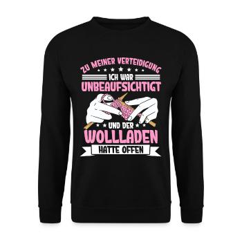 Häkeln - Unisex Pullover - Schwarz - Vorne - Alina (178cm) & Michal (187cm)
