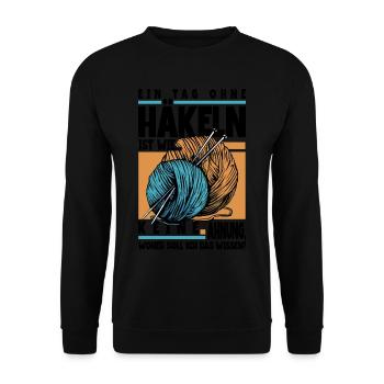 Häkeln - Unisex Pullover - Schwarz - Vorne - Alina (178cm) & Michal (187cm)