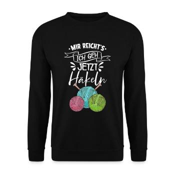 Häkeln - Unisex Pullover - Schwarz - Vorne - Alina (178cm) & Michal (187cm)