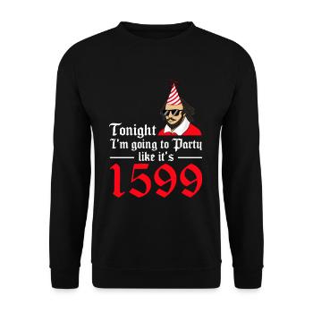 William Shakespeare Theatre Literature - Unisex Sweatshirt - black - Front - Alina (178cm) & Michal (187cm)