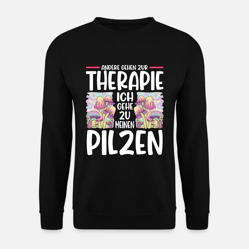 Pilzsammler Pilz Sucher - Unisex Pullover - Schwarz
