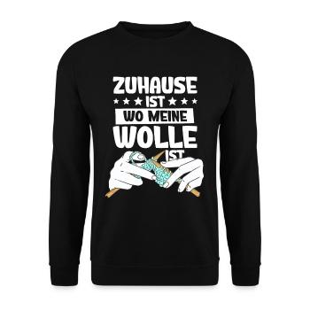 Häkeln - Unisex Pullover - Schwarz - Vorne - Alina (178cm) & Michal (187cm)