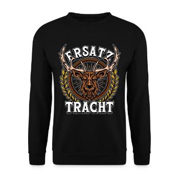 Ersatz Tracht - Unisex Pullover - Schwarz - Vorne - Alina (178cm) & Michal (187cm)