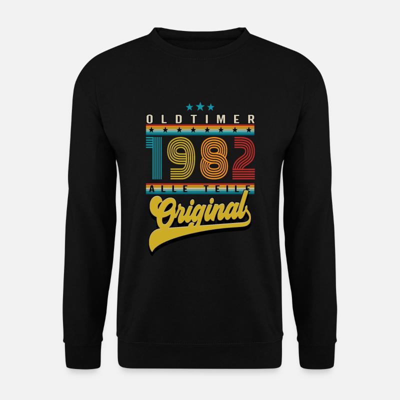 Oldtimer 1982 birthday - Unisex Sweatshirt - black