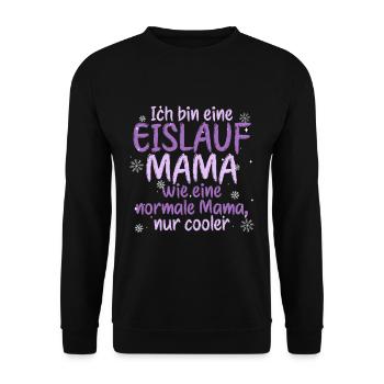 Eislaufen - Unisex Pullover - Schwarz - Vorne - Alina (178cm) & Michal (187cm)
