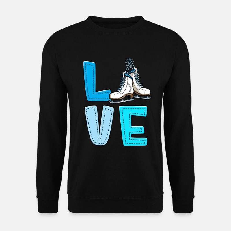 Eislaufen - Unisex Pullover - Schwarz
