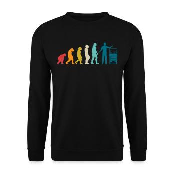 Aquarist - Unisex Sweatshirt - black - Front - Alina (178cm) & Michal (187cm)