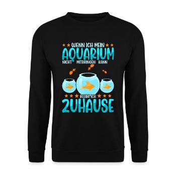 Aquarianer - Unisex Pullover - Schwarz - Vorne - Alina (178cm) & Michal (187cm)