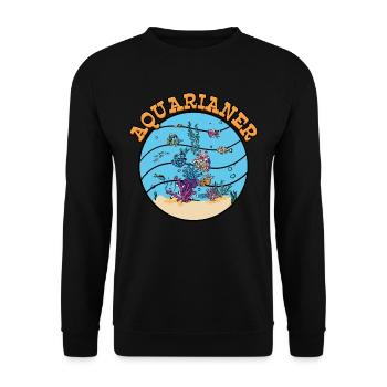 Aquarianer - Unisex Pullover - Schwarz - Vorne - Alina (178cm) & Michal (187cm)