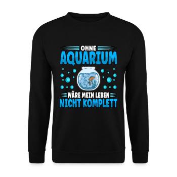 Aquarianer - Unisex Pullover - Schwarz - Vorne - Alina (178cm) & Michal (187cm)