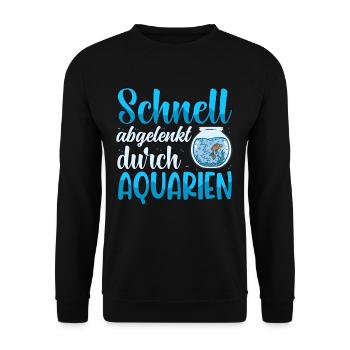 Aquarianer - Unisex Pullover - Schwarz - Vorne - Alina (178cm) & Michal (187cm)
