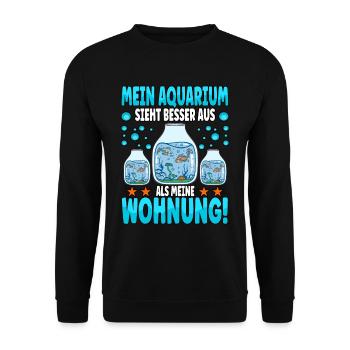 Aquarianer - Unisex Pullover - Schwarz - Vorne - Alina (178cm) & Michal (187cm)