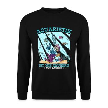 Aquarianer - Unisex Pullover - Schwarz - Vorne - Alina (178cm) & Michal (187cm)