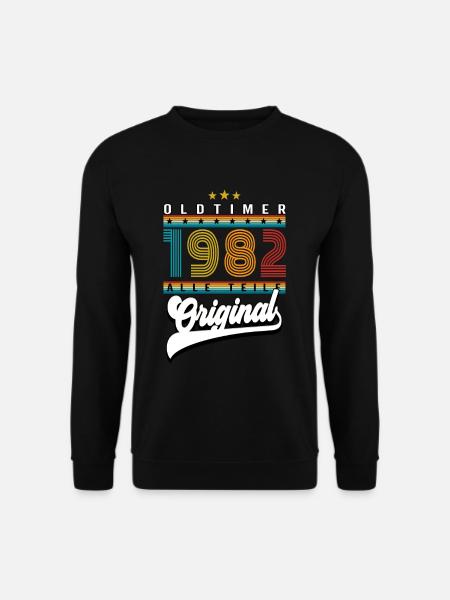 Anniversaire Oldtimer 1982 - Sweat-shirt Unisexe - noir
