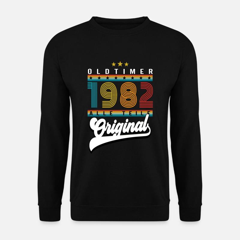 Oldtimer 1982 birthday - Unisex Sweatshirt - black