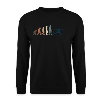 Fencing - Unisex Sweatshirt - black - Front - Alina (178cm) & Michal (187cm)