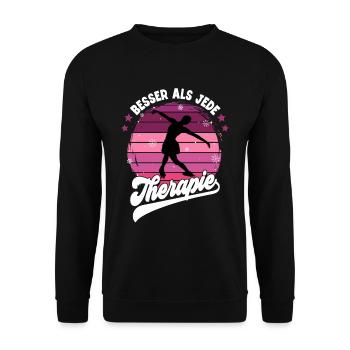 Eislaufen - Unisex Pullover - Schwarz - Vorne - Alina (178cm) & Michal (187cm)
