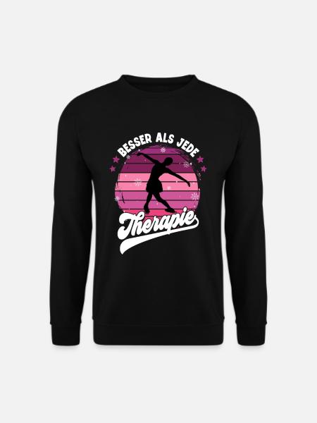 Eislaufen - Unisex Pullover - Schwarz