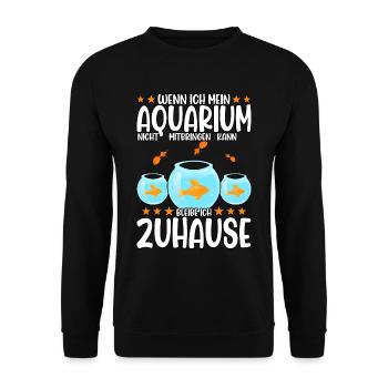 Aquarianer - Unisex Pullover - Schwarz - Vorne - Alina (178cm) & Michal (187cm)
