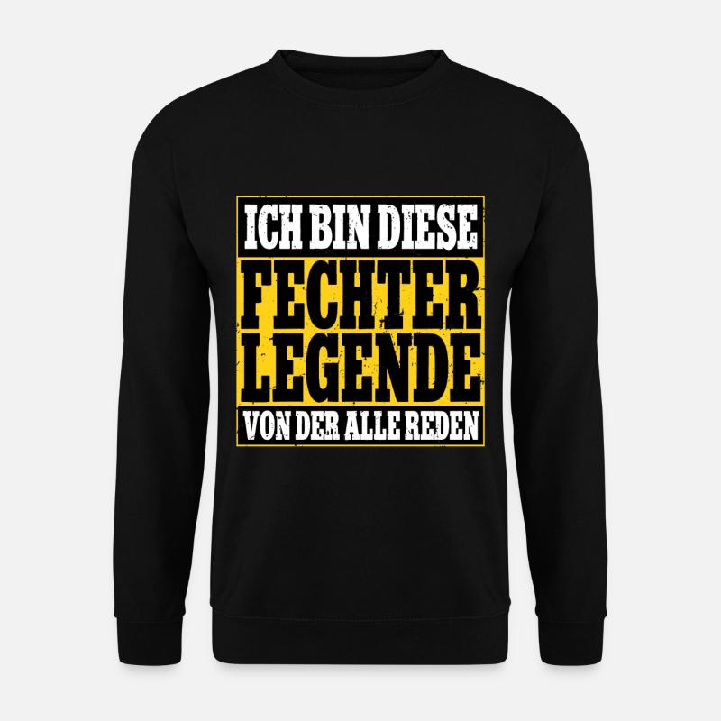 Fechten - Unisex Pullover - Schwarz