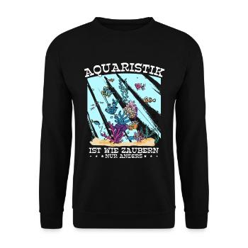Aquarianer - Unisex Pullover - Schwarz - Vorne - Alina (178cm) & Michal (187cm)