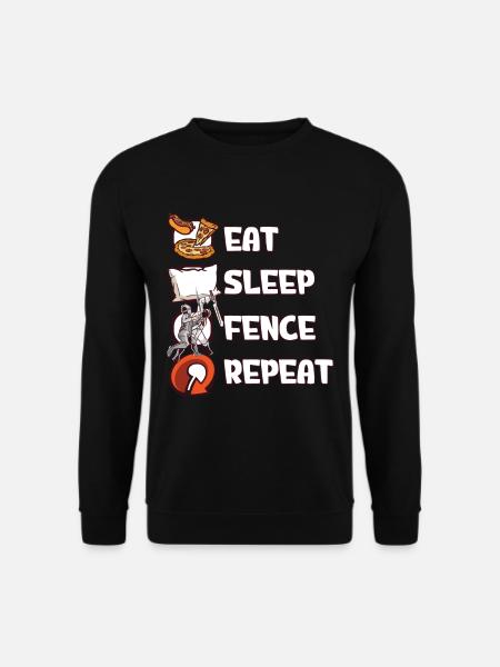 Fechten - Unisex Pullover - Schwarz