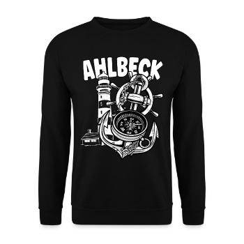 Ahlbeck - Unisex Sweatshirt - black - Front - Alina (178cm) & Michal (187cm)