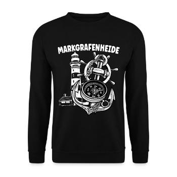 Markgrafenheide - Sweat-shirt Unisexe - noir - Devant - Alina (178cm) & Michal (187cm)