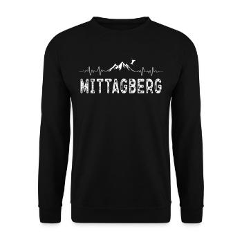 Skifahren Ski Mittagberg - Unisex Pullover - Schwarz - Vorne - Alina (178cm) & Michal (187cm)