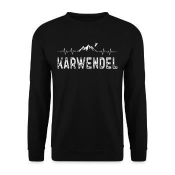 Skifahren Ski Karwendel - Unisex Pullover - Schwarz - Vorne - Alina (178cm) & Michal (187cm)