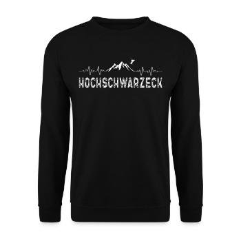 Skiing Ski Hochschwarzeck - Unisex Sweatshirt - black - Front - Alina (178cm) & Michal (187cm)