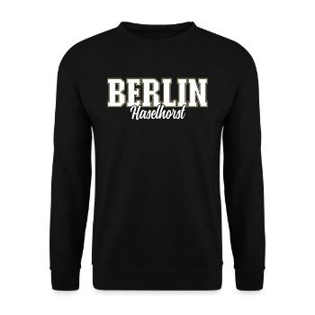 Berlin Haselhorst - Unisex Pullover - Schwarz - Vorne - Alina (178cm) & Michal (187cm)
