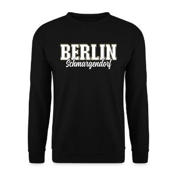 Berlin Schmargendorf - Unisex Pullover - Schwarz - Vorne - Alina (178cm) & Michal (187cm)