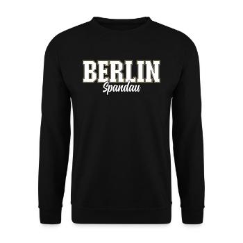 Berlin Spandau - Unisex Sweatshirt - black - Front - Alina (178cm) & Michal (187cm)
