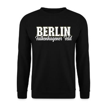 Berlin Falkenhagener Feld - Unisex Pullover - Schwarz - Vorne - Alina (178cm) & Michal (187cm)