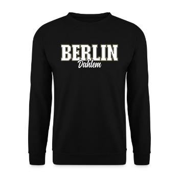 Berlin Dahlem - Unisex Pullover - Schwarz - Vorne - Alina (178cm) & Michal (187cm)