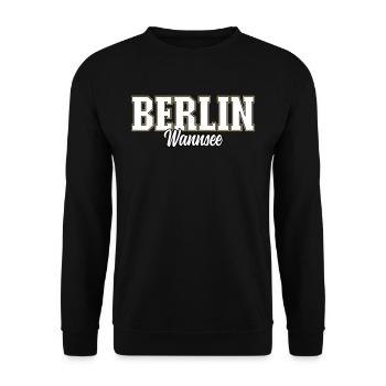 Berlin Wannsee - Unisex Pullover - Schwarz - Vorne - Alina (178cm) & Michal (187cm)