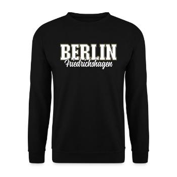 Berlin Friedrichshagen - Unisex Pullover - Schwarz - Vorne - Alina (178cm) & Michal (187cm)