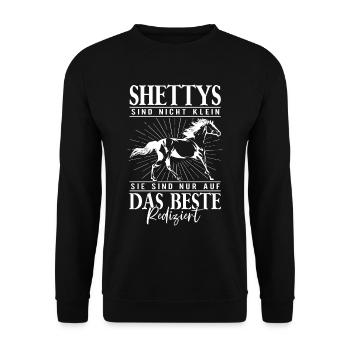 Shetty - Unisex Pullover - Schwarz - Vorne - Alina (178cm) & Michal (187cm)