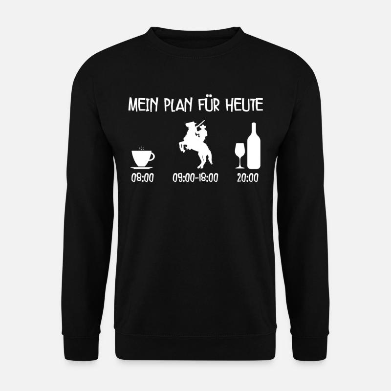 Pferde - Unisex Pullover - Schwarz