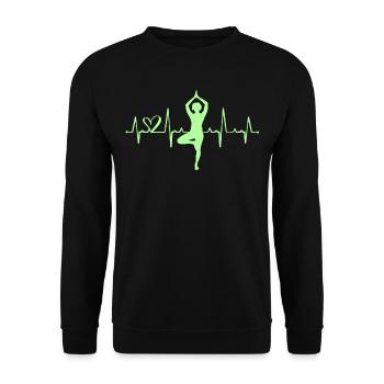 Yoga - Sweat-shirt Unisexe - noir - Devant - Alina (178cm) & Michal (187cm)