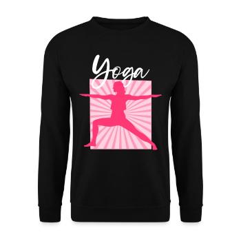 Yoga - Unisex Pullover - Schwarz - Vorne - Alina (178cm) & Michal (187cm)