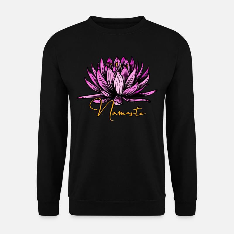 Yoga Namaste - Unisex Pullover - Schwarz