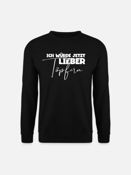 Töpfern - Unisex Pullover - Schwarz