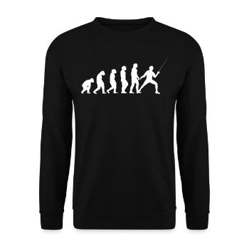 Fencing - Unisex Sweatshirt - black - Front - Alina (178cm) & Michal (187cm)